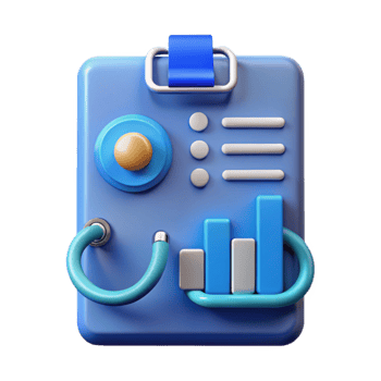 extraordinary vintage Healthcare Data Chart Blue Gradient Transparent premium png