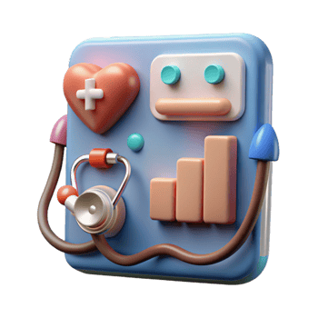 serene contemporary Healthcare Technology Trends Chart Isolated high quality png