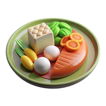 extraordinary contemporary Healthy Eating Plate with Balanced Meal Transparent exclusive png