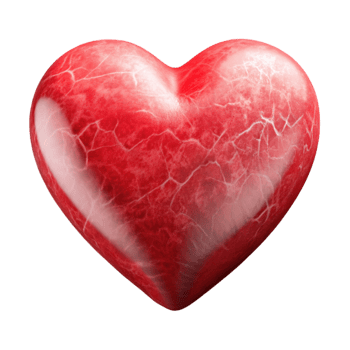 vibrant minimalist Healthy Heart Icon Transparent Background Red premium png