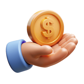 extraordinary artistic Helping Hand Giving Money Transparent Background with Green Bills authentic png