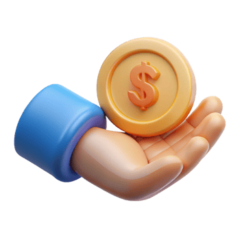 wonderful abstract Helping Hand Giving Money Transparent Background with Green Bills detailed png