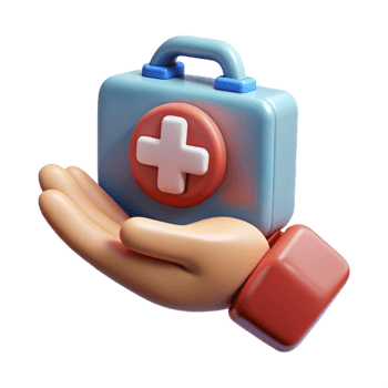 elegant abstract Helping Hand Offering Medical Aid Cutout Transparent Background premium png