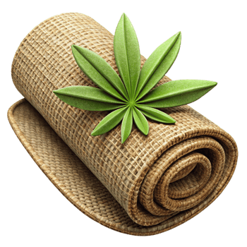 beautiful artistic Hemp Fabric Textile Woven Pattern Isolated detailed png