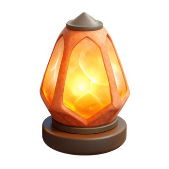 stunning traditional Himalayan Salt Lamp Cutout with Warm Glow premium png