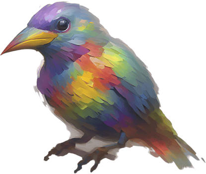 Stunning Impressionist Bird Art Clipart for Creative Projects. . png