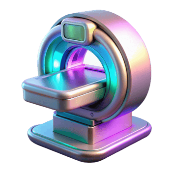 impressive minimalist Holographic Medical Scanner Futuristic Design Cutout png