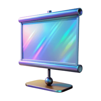 extraordinary vintage Holographic Projection Screen Interactive Display Cutout original png