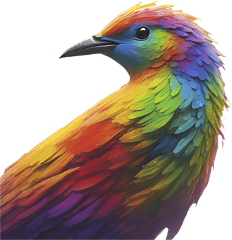 Stunning Impressionist Bird Art Clipart for Home Decorations. . png