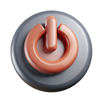 serene vintage Homogenizer Power Button Cutout Transparent Background authentic png