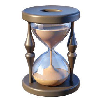extraordinary modern Hourglass Empty Bottom Angle Transparent Background original png