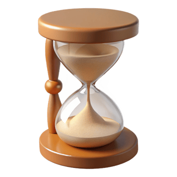 extraordinary contemporary Hourglass Full of Sand Top Angle Cutout high quality png