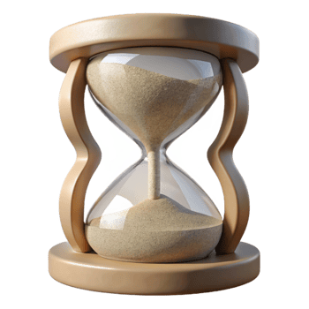 serene modern Hourglass Sand Grains Close Up Macro Cutout high resolution png