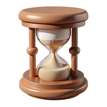 vibrant minimalist Hourglass Sand Pile Base View Isolated professional png