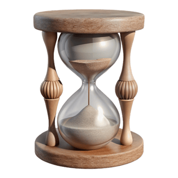 beautiful rustic Hourglass Sand Texture Macro View Isolated premium png
