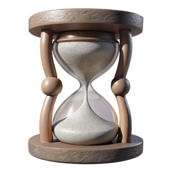 elegant artistic Hourglass Sand Texture Macro View Isolated genuine png