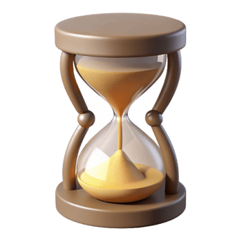 impressive minimalist Hourglass Tilted Sand Flowing Diagonally Cutout png