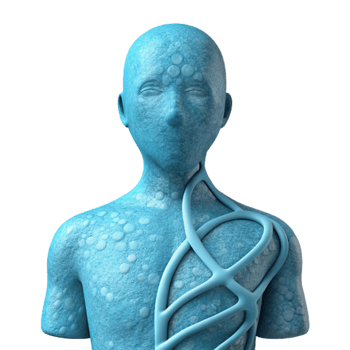 wonderful abstract Human Silhouette with Dna Strand Overlay Cutout original png