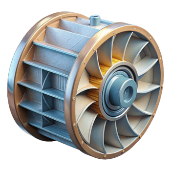 extraordinary artistic Hydroelectric Turbine Cross Section Transparent authentic png