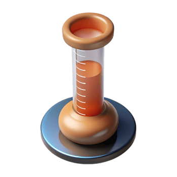 elegant classic Hydrometer in Graduated Cylinder Cutout professional png
