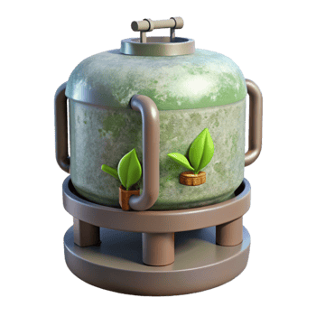 magnificent artistic Hydroponic Nutrient Solution Tank Side View Isolated genuine png