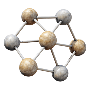 impressive modern Interconnected Nodes Network with Transparent Background high quality png