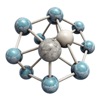 extraordinary artistic Interconnected Nodes Network with Transparent Background original png