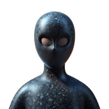 serene contemporary Interdimensional Being Silhouette Dark Isolated detailed png