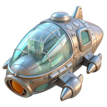 magnificent abstract Interdimensional Vehicle Spaceship Design Transparent genuine png