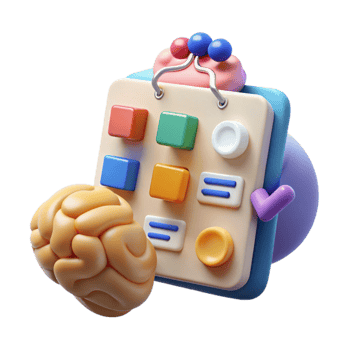 vibrant contemporary Interdisciplinary Research Brainstorm Transparent Background detailed png
