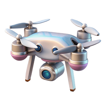 vibrant abstract Invisible Drone Camera High Resolution Transparent Background professional png
