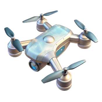 stunning contemporary Invisible Drone Concept Quadcopter Design Transparent Background original png