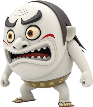 Creepy Japanese Yokai Monster Clipart for Creative Work. . png
