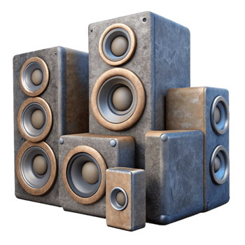serene rustic Invisible Speaker System Multiple Units Cutout png