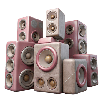 serene vintage Invisible Speaker System Multiple Units Cutout authentic png