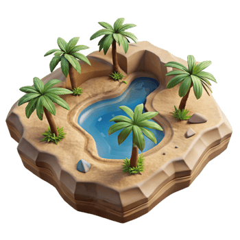 magnificent abstract Island Formation Cutout Top Down View professional png