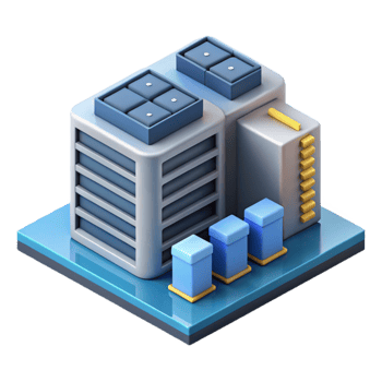 wonderful contemporary Isometric Virtual Data Center with Servers and Racks Isolated professional png