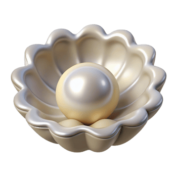 magnificent creative Lab Grown Oyster Pearl White Cutout exclusive png