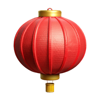 elegant vintage Lantern Festival Paper Lantern Red Cutout png