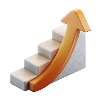 dramatic vintage Learning Curve Diagram Cutout with Gradual Ascent professional png
