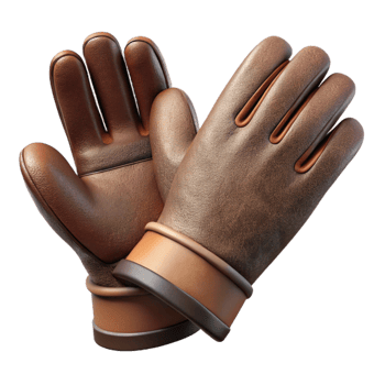 extraordinary traditional Leather Gloves Soft Leather Transparent Background png