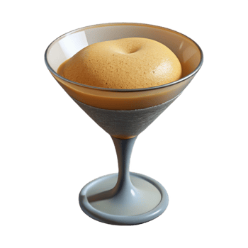 magnificent classic Lecithin Foam in Cocktail Glass Cutout genuine png