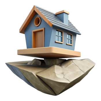 beautiful traditional Levitation House Cutout with Perspective Angle exclusive png