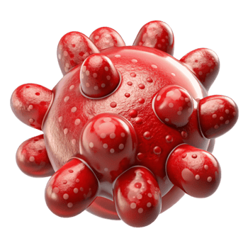 vibrant modern Living Organisms Design Red Spiral Transparent Background professional png