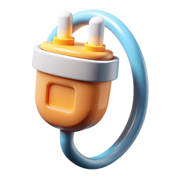magnificent modern Living Tech Connector Unplugged Position Transparent Background detailed png