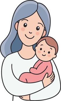 Happy Mothers Day Mother and Son Special Bond Loving Mom and Child Hug Family Affection Parent Child Connection Emotional Art Family Love Design Special Moment Clipart vector