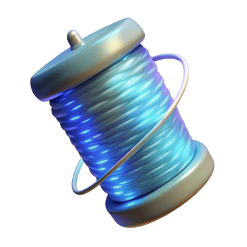 beautiful vintage Luminescent Textile Thread Transparent Background original png