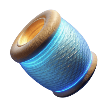 stunning creative Luminescent Textile Thread Transparent Background professional png