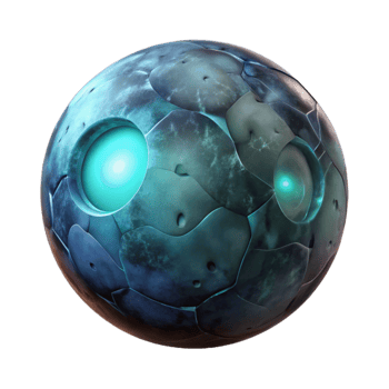 magnificent abstract Luminous Orb in Dark Dreamscape Cutout authentic png