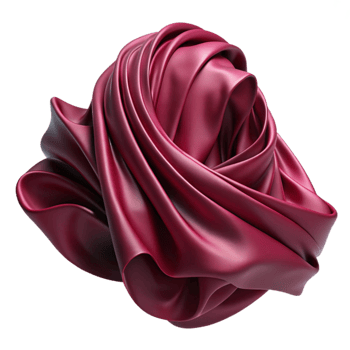extraordinary traditional Maroon Silk Chiffon Draped Swirls Isolated Cutout original png